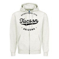 Oatmeal Heather classic retro vintage tucson arizona 1775 usa gift sweatshirt Zipper Hoodie - linhVisuals