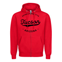 Red classic retro vintage tucson arizona 1775 usa gift sweatshirt Zipper Hoodie - linhVisuals