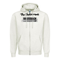 Oatmeal Heather radio the replacements Zipper Hoodie - linhVisuals