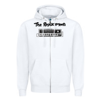 White radio the replacements Zipper Hoodie - linhVisuals