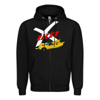 Black racer x Zipper Hoodie - linhVisuals
