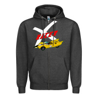 Charcoal Heather racer x Zipper Hoodie - linhVisuals