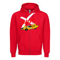 Red racer x Zipper Hoodie - linhVisuals