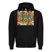 Black i'm just out here trusting god Zipper Hoodie - JahusDesignShop