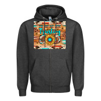 Charcoal Heather i'm just out here trusting god Zipper Hoodie - JahusDesignShop