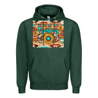 Sports Green i'm just out here trusting god Zipper Hoodie - JahusDesignShop
