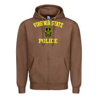 Chestnut virginia state police Zipper Hoodie - linhVisuals