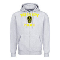Heather Grey virginia state police Zipper Hoodie - linhVisuals
