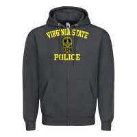 Smoke virginia state police Zipper Hoodie - linhVisuals