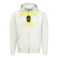 Oatmeal Heather virginia state police Zipper Hoodie - linhVisuals