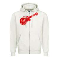 Oatmeal Heather red monkees Zipper Hoodie - linhVisuals