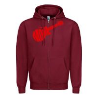 Burgundy red monkees Zipper Hoodie - linhVisuals