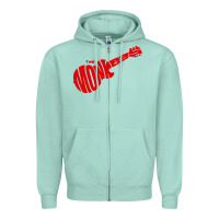 Seafoam red monkees Zipper Hoodie - linhVisuals