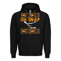 Black oh snap turkey wishbone funny ugly Zipper Hoodie - linhVisuals