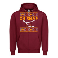 Burgundy oh snap turkey wishbone funny ugly Zipper Hoodie - linhVisuals
