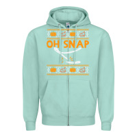 Seafoam oh snap turkey wishbone funny ugly Zipper Hoodie - linhVisuals