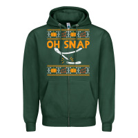 Sports Green oh snap turkey wishbone funny ugly Zipper Hoodie - linhVisuals