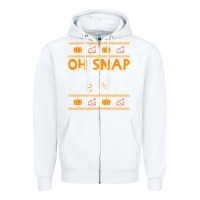 White oh snap turkey wishbone funny ugly Zipper Hoodie - linhVisuals