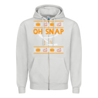 Dove Grey oh snap turkey wishbone funny ugly Zipper Hoodie - linhVisuals