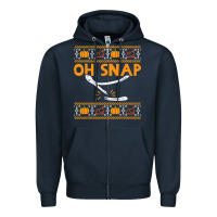 Navy oh snap turkey wishbone funny ugly Zipper Hoodie - linhVisuals