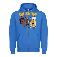 True Royal oh snap thanksgiving cute turkey day Zipper Hoodie - linhVisuals