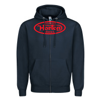 Navy reverend horton heat Zipper Hoodie - linhVisuals