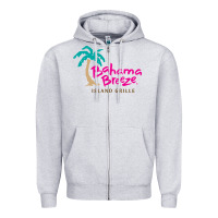 Heather Grey bahama breeze Zipper Hoodie - linhVisuals
