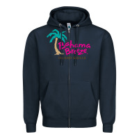Navy bahama breeze Zipper Hoodie - linhVisuals
