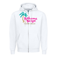 White bahama breeze Zipper Hoodie - linhVisuals