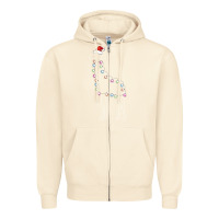 Sandshell santa giraffe christmas color led Zipper Hoodie - linhVisuals