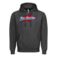 Charcoal Heather northside high school Zipper Hoodie - linhVisuals