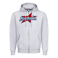 Heather Grey northside high school Zipper Hoodie - linhVisuals