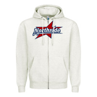 Oatmeal Heather northside high school Zipper Hoodie - linhVisuals