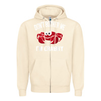 Sandshell don't bother me i'm crabby Zipper Hoodie - linhVisuals