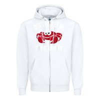White don't bother me i'm crabby Zipper Hoodie - linhVisuals