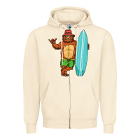 Sandshell surfing premium Zipper Hoodie - linhVisuals
