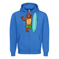 True Royal surfing premium Zipper Hoodie - linhVisuals