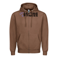 Chestnut anytime fitness leg day Zipper Hoodie - linhVisuals