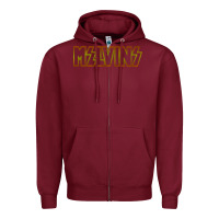 Burgundy melvins vocalis Zipper Hoodie - linhVisuals