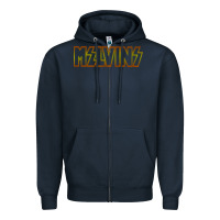 Navy melvins vocalis Zipper Hoodie - linhVisuals