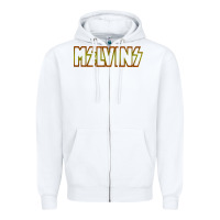 White melvins vocalis Zipper Hoodie - linhVisuals