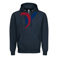 Navy ventrac Zipper Hoodie - linhVisuals