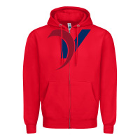Red ventrac Zipper Hoodie - linhVisuals