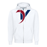 White ventrac Zipper Hoodie - linhVisuals