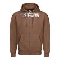 Chestnut anytime fitness leg day Zipper Hoodie - linhVisuals