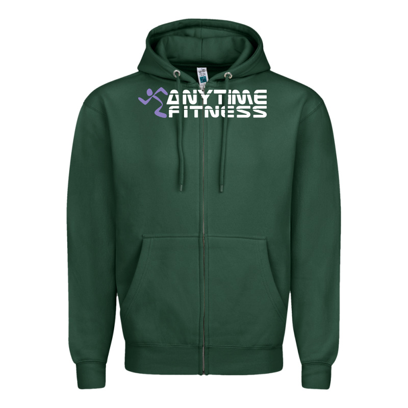 Anytime Fitness Leg Day Zipper Hoodie by linhVisuals | Teevron