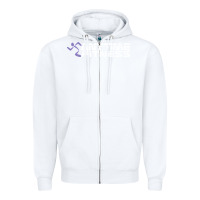 White anytime fitness leg day Zipper Hoodie - linhVisuals