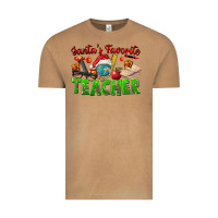 Vintage Camel Santa's Favorite Teacher Vintage Tee - FaDigitalArtStudio