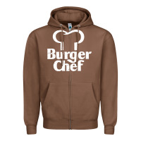 Chestnut vintage burger chef classic Zipper Hoodie - linhVisuals