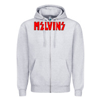 Heather Grey melvins vocalis Zipper Hoodie - linhVisuals